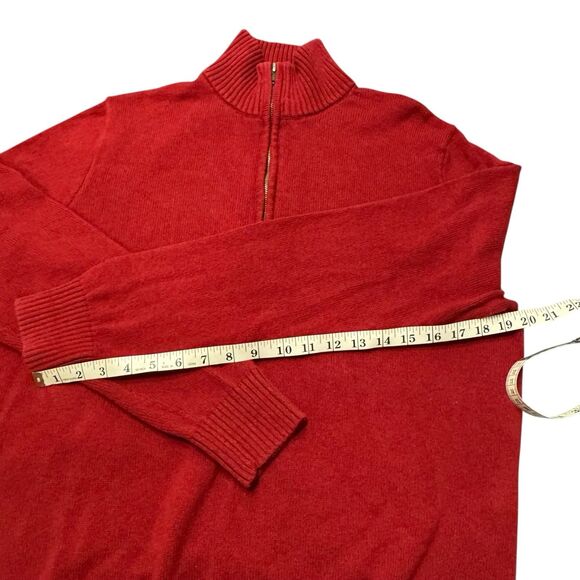 Gap Men’s XL Red Half Zip Sweater Pullover Classic Heritage 100% Durable Cotton - Picture 4 of 12